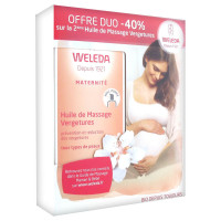 WELEDA Huile de Massage Vergetures Lot 2 x 100 mL Offre Spéciale - 40 % sur le 2ème-9945